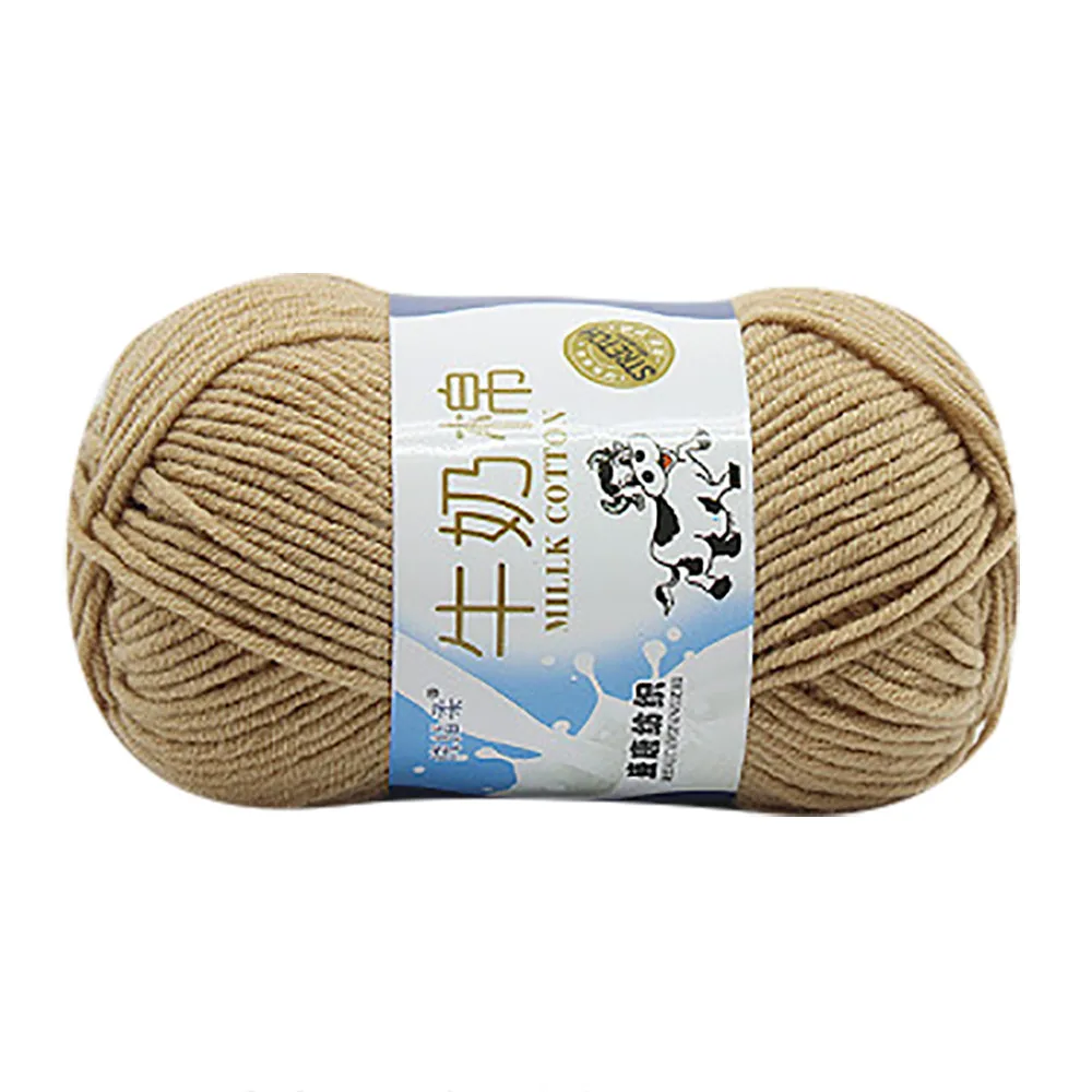Пряжа Вязание нитки для вязания шерсть молоко хлопок ручная 1 шт. 50 г баллы lanas para tejer Envio Gratis 2 - Цвет: A