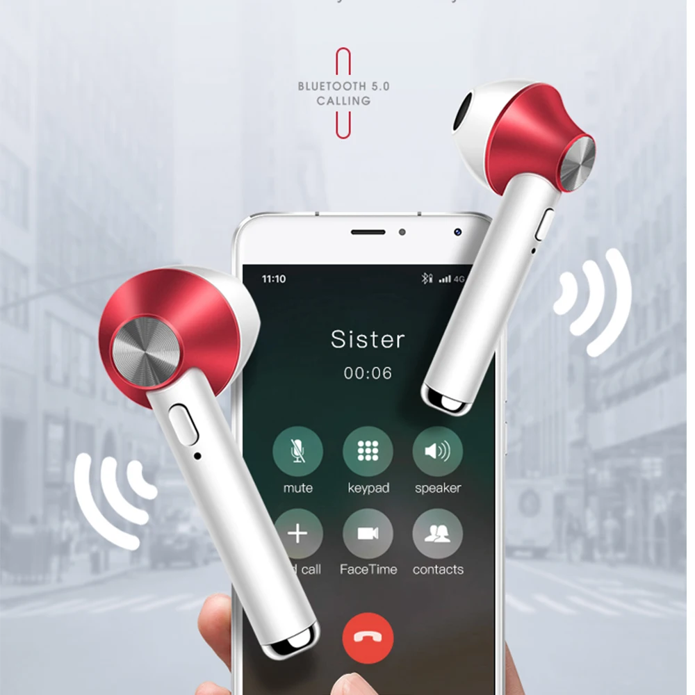 Olhveitra TWS Bluetooth наушники стерео беспроводные наушники для бега спорт бас гарнитура с микрофоном для Xiaomi huawei мобильный телефон