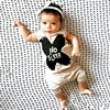 2022 Baby Boys Clothes Summer Sleeveless Letter Print Vest Jumpsuit Infant Baby Boy Casual Romper Jumpsuit Outfits Clothes ► Photo 2/6