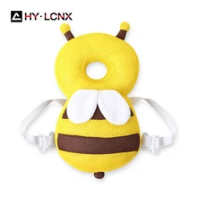 Baby Pillow Head Protection Cartoon Bee Toddler Infant Anti-fall Boys Cotton Soft PP Children Protective Cushion Kids Safe Care