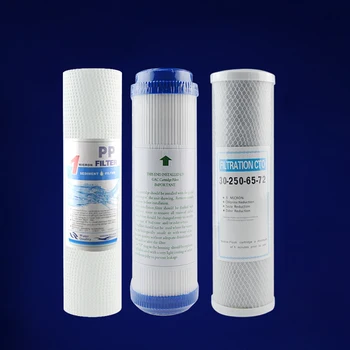 

Water Purifier 3 Stage 10" Filter Cartridge PP UDF CTO System Water Filters For Household
