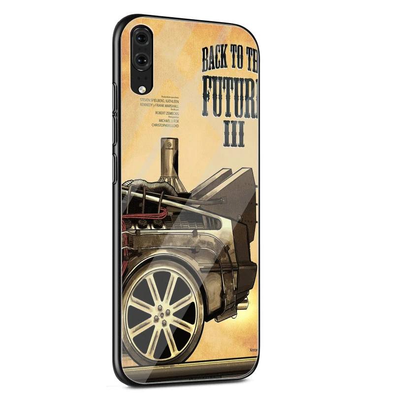 G2 Стеклянный Чехол для мобильного телефона huawei P30 P20 P Smart P10 Y6 7A Y9 Honor 8X9 10 mate 20 Pro Lite Back to the Future Cute - Цвет: G2