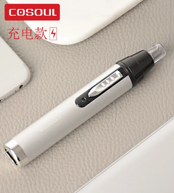 Small and delicate alloy body high speed rotating knife head rechargeable cleaning device electric nose hair trimmer J06