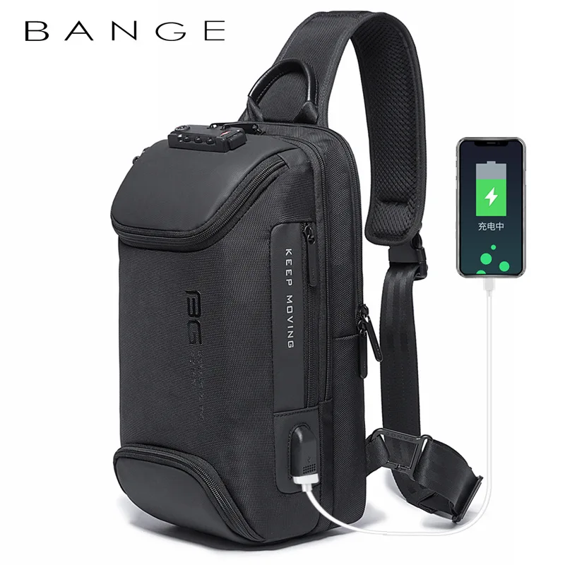 

2019 Class Song New Style Versitile Fashion Cool Outdoor Anti-Theft Science And Technology USB Lightweight Shoulder Bag Men's Ch