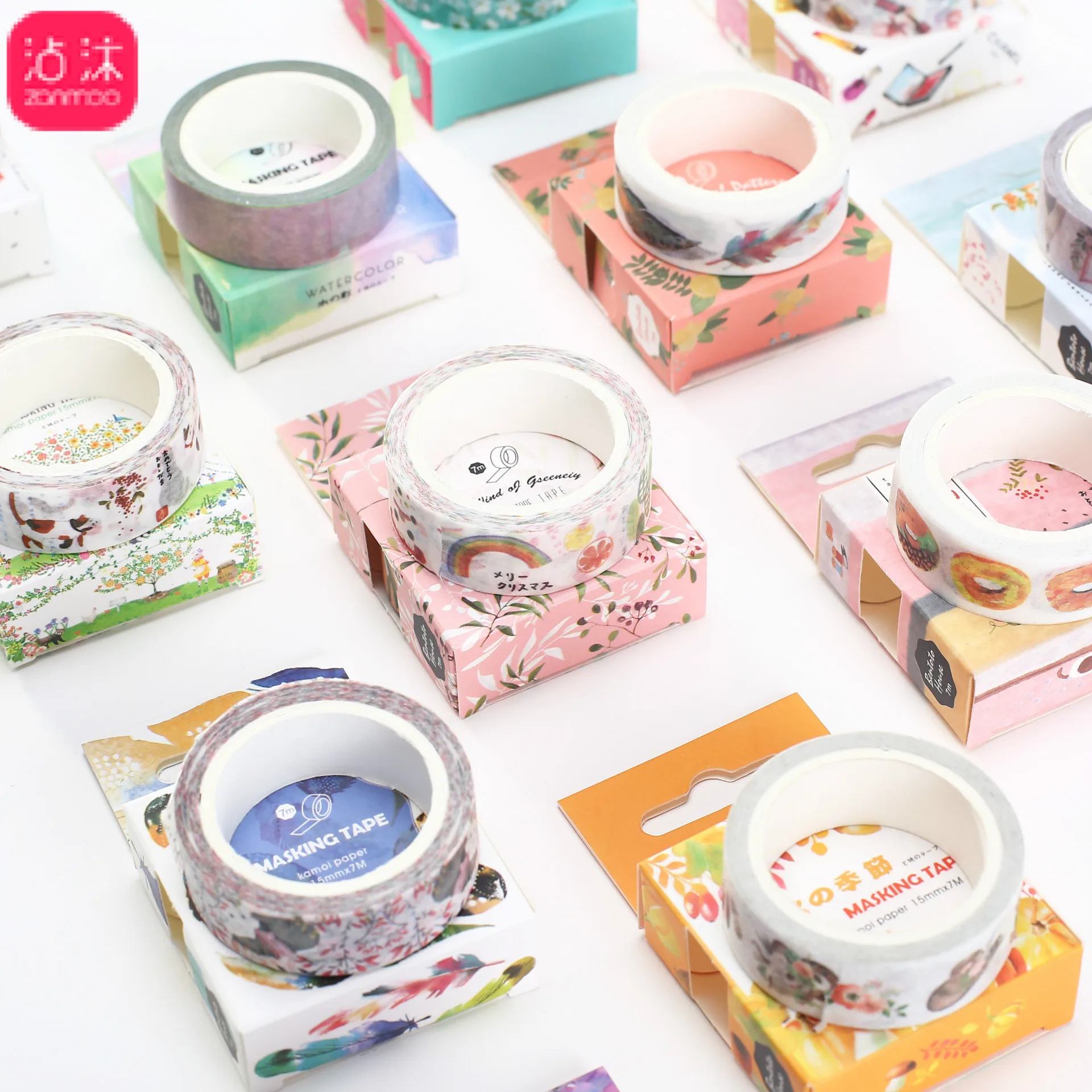 

1PC 15mm*7M Basic Series Washi Tape Album DIY Decorative Scrapbook Decor Masking Tapes Stationery Stick Label PH225