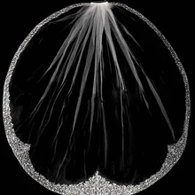 Шикарное платье с украшением в виде кристаллов бисера платье белого цвета и цвета слоновой кости, размеры для возраста от 1 Свадебные фаты для невест локтевого сустава пальца свадебная Фата с расческой