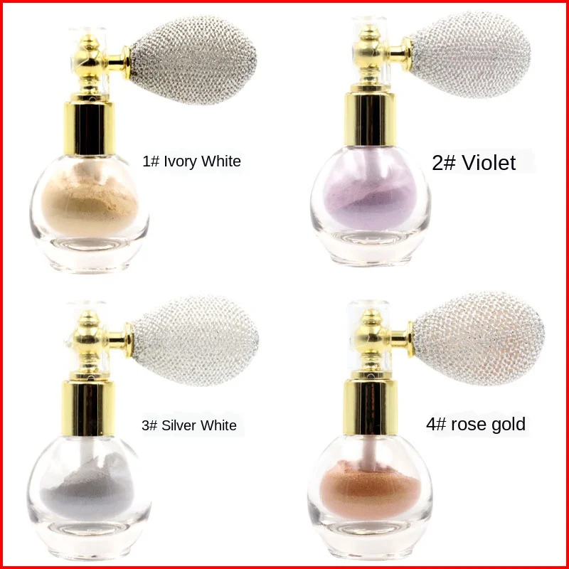 

High-end multi-color exquisite portable mini compact lightweight airbag squeezes attractive high-gloss eye shadow body powder
