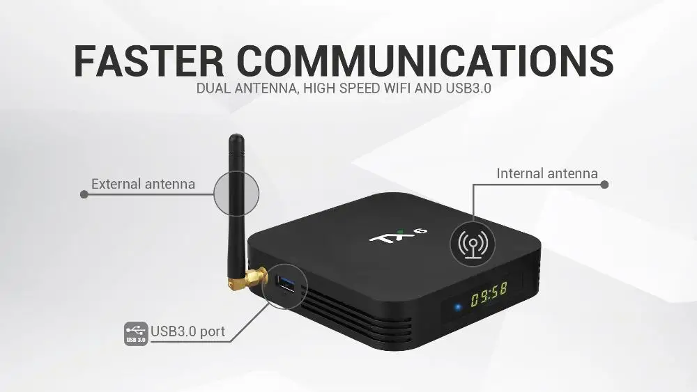 MeterMall TX6 Smart Android 9.0 TV BOX 4G 32G Allwinner H6 Quad core 2.4G Dual Wifi BT 4.1 Set Top Box 4K HD H.265 Media Player