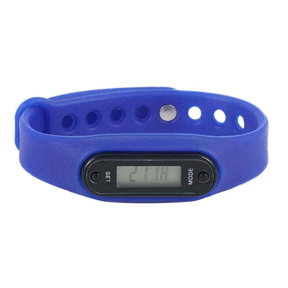 Digital LCD Silicone Wirstband Pedometer Run Walking Step Distance Calorie Counter Wrist Women Men Sport Fitness Watch Bracelet