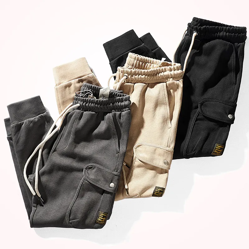 

Штаны спортивные мужские, плотные, трикотажные, с эластичным поясом, с карманами