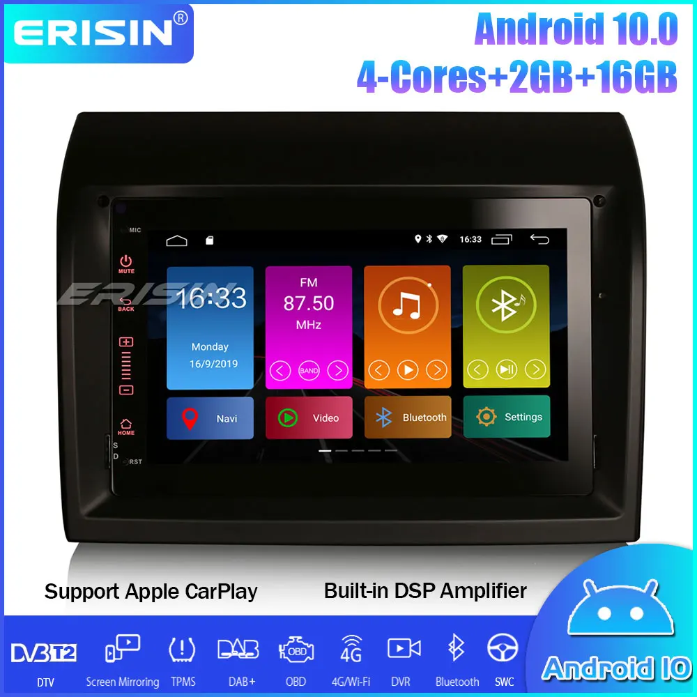 4+64G Android 13 Autoradio Für FIAT Ducato Peugeot Boxer Citroën
