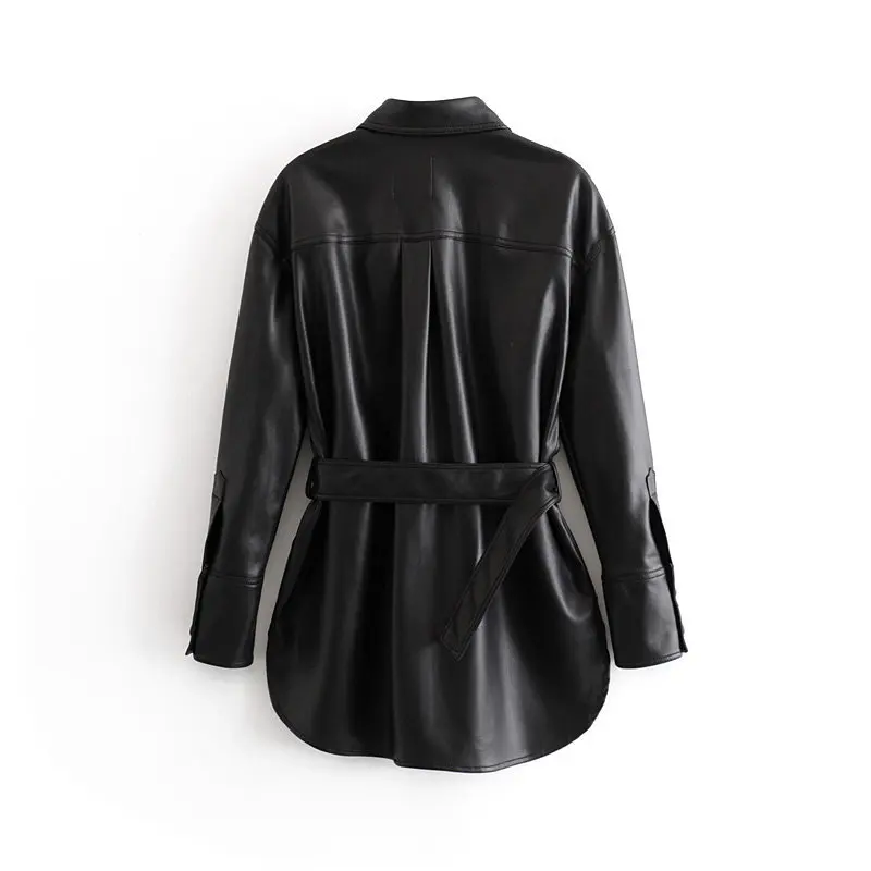 Woah Wf80-3002 Европейская и американская модная куртка из искусственной кожи