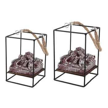 

Flame LED Decoration,Simulation Charcoal Props Light,Christmas and Halloween Decor Lights,Fireplace Wind Lamp