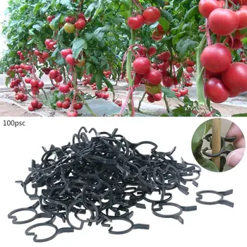 

100Pcs Plant Garden Clips Vegetable Plant Vine Support Clips for Holding Plant Stems