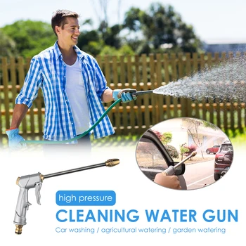 

Long Rod Garden Hose Nozzle Adjustable Watering Pattern Garden Hose Sprayer Water Spray Gun Car Washing Machine Water Gun