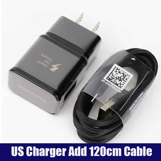 usb c 5v 3a Samsung Galaxy Fast Charger USB Power Adapter 9V1.67A Quick Charge Type C Cable line for Galaxy S10 S8 S9 Plus Note 10 9 8 Plus 12 v usb Chargers