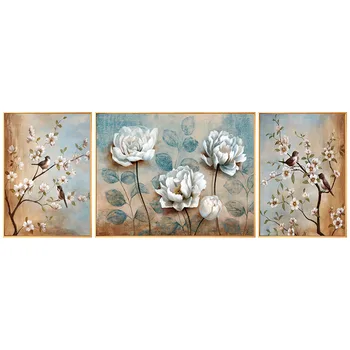 

Peony Flowers hand-painted Oil Painting Decorative Painting The Living Room Wall Bedroom Villa Entrance Mural Paintings Restaura