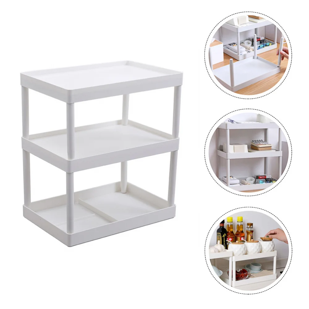 

1Pc Triple-layer Multifunction Safe Tabletop Storage Shelf Organizer Rack Kitchen Rack Storage Rack for Storage