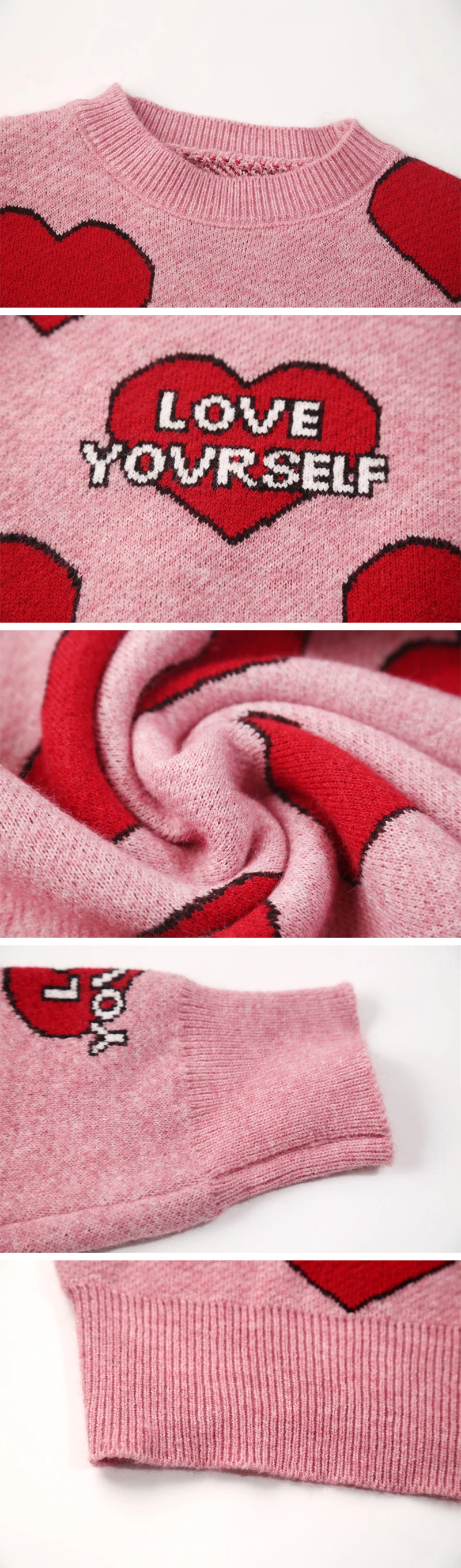 Lazy Wind Net красные и розовые свитеры женские свободные Весенние Новые супер-популярные Топ Harajuku корейский выпуск