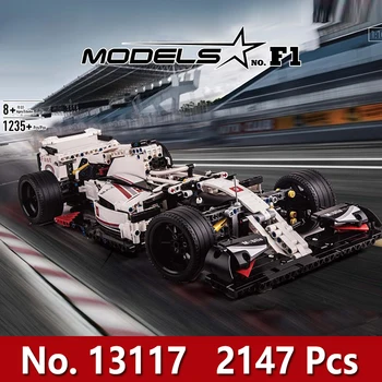 

MOULD KING 13117 1235pcs The F1 Racing Car City Technic 42039 Model Kit Building Blocks Educational Bricks Kids DIY Assemble Toy