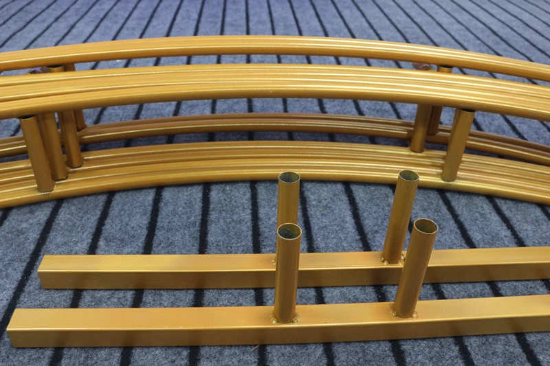 JAROWN Wedding Party Props Backdrop Iron Arch Stand Decor Double Round Ring Arch Frame Decorative Flower Arch Door Decoration (11)