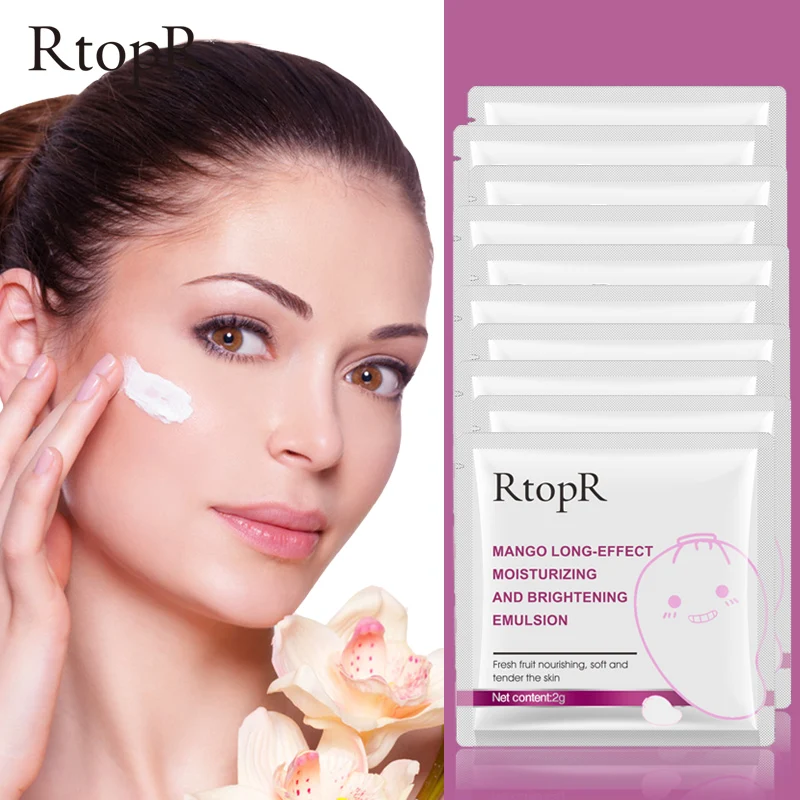 

10 pcs/lot Face Anti-Aging Anti Winkles Hyaluronic Acid Mango Effect Emulsion Deep Hydrating Whitening Skin Care Beauty Emulsion