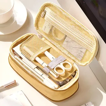

Dihope Korean Cute Penal Cute School Large Big Pen Bag Pouch Multifunction Stationery Box Supplies Cosmetic Box Gift