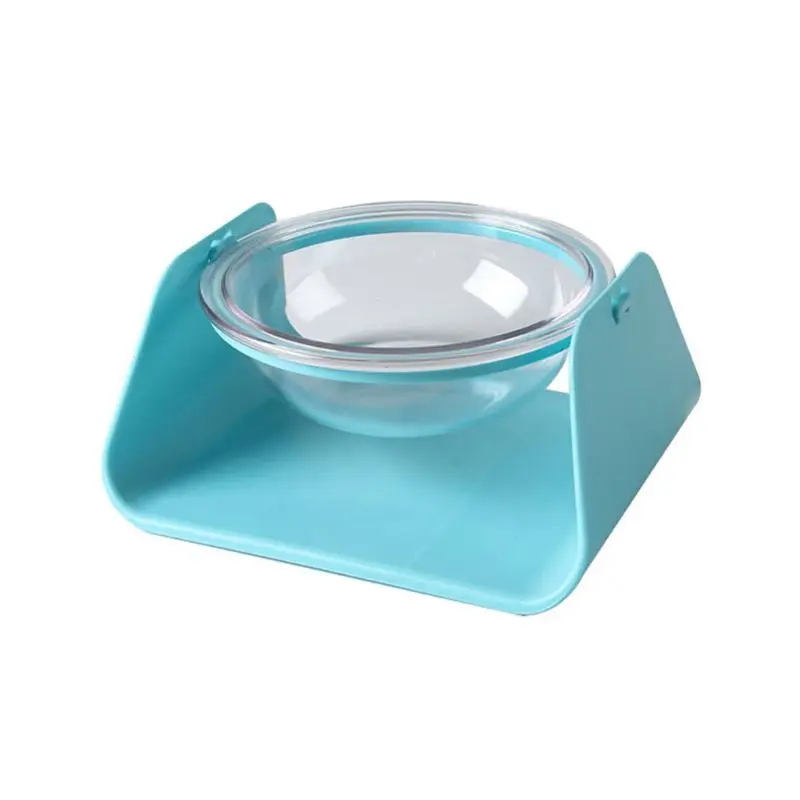 

Dog Cat Bowl Ceramic Pet Bowl with Non-Slip Plastic Stand Water Bowl Dish