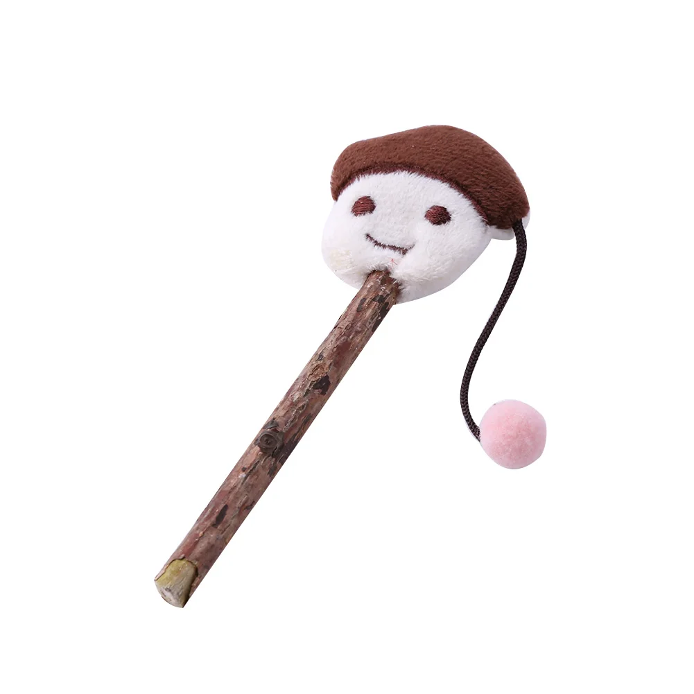 Funny Pet Cat Toys Plush Mint Kitten Teaser Playing Wand Stick Interactive Toys for Household Animals Cats Entertainment