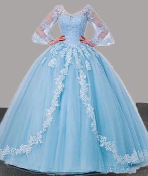 

BM Quinceanera Dresses 2020 Ball Gown Beaded Sweet 16 Dresses Formal Prom Party Gown Vestidos De 15 Anos Stock Size 4 BM306