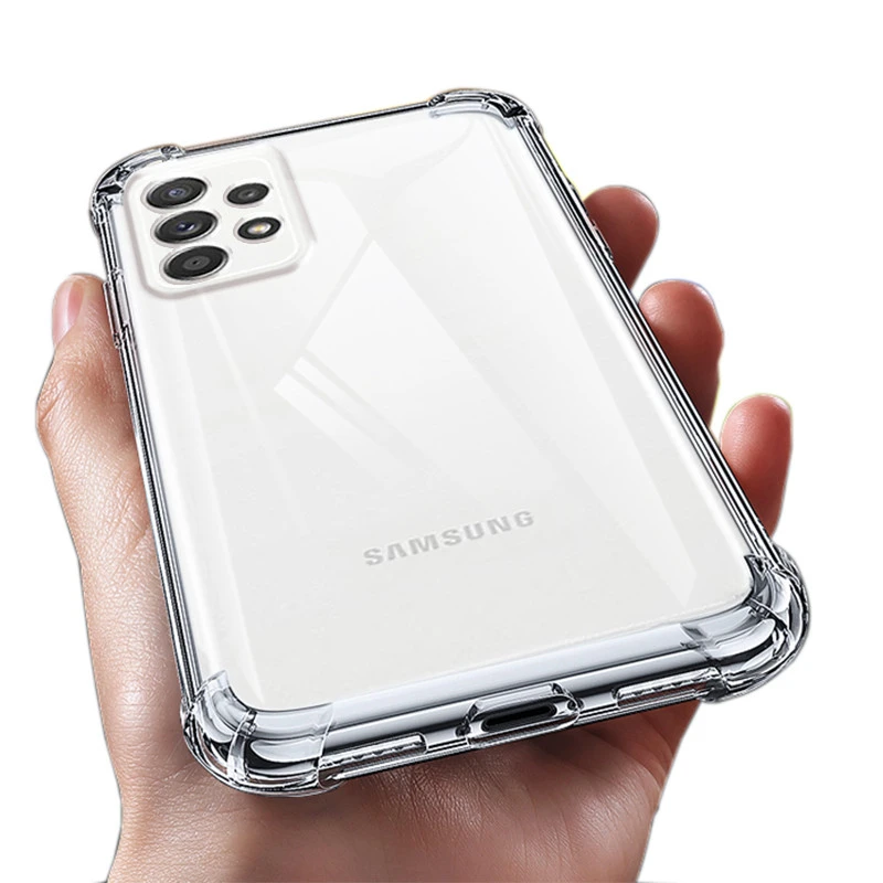 Clear Shockproof Case For Samsung Galaxy A52 A32 A72 A53 A73 A21S A51 A71 A41 A31 A70 A50 S9 S10 S20 FE S21 S22 Plus Ultra Cover samsung cute phone cover