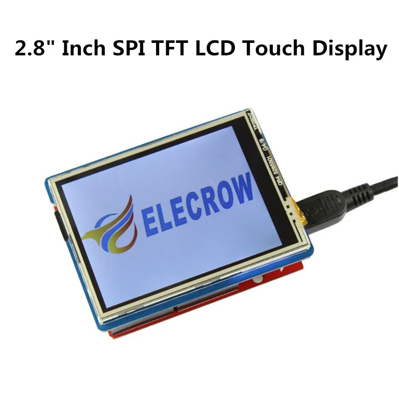 

Elecrow 2.8 Inch TFT Touch Shield V4.3 for Arduino Mega 240x320 LCD Modules 2.8" TFT Display with SD Card DIY Kit