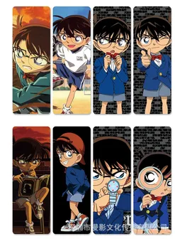 

10 sets/lot Anime Detective Conan Case Closed bookmarks for books Conan Edogawa PVC Book mark Office School Accessories Gift