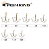 FISH KING 20pcs/pack Fishing Hook High Carbon Steel Treble Overturned Hooks Fishing Tackle Super Sharp Triple Hooks For Bass ► Photo 3/6