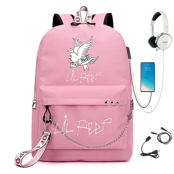 

Lil peep Travel Backpack Printed Capacity men/women Harajuku Mochilas hit hop bags popular school bag