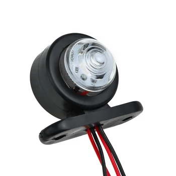 

Car Side Marker Light Trailer Truck 2Pcs Van 2Pc E17209 Plastic 2* Red