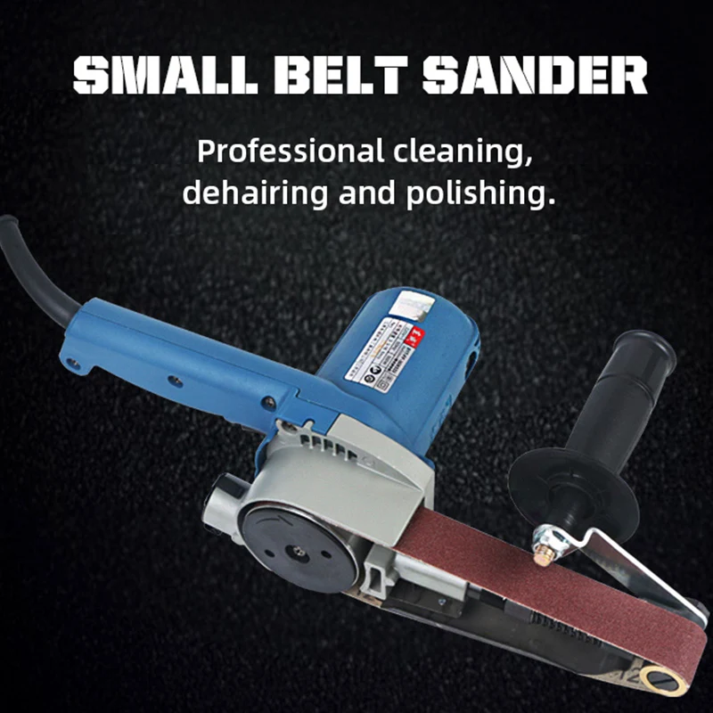 Belt Orbital Sander With Belt 30*533mm 550W Portable Woodworking Sand Belt Machine High Power Variable Speed 220V 6