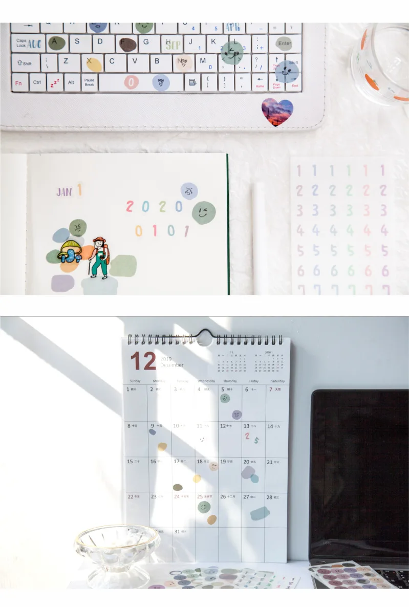 20 компл./1 лот Kawaii канцелярские наклейки ins basic ежедневная оплата дневник декоративные наклейки для мобильного телефона Скрапбукинг DIY наклейки для рукоделия