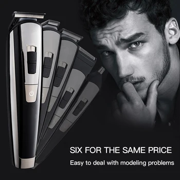 

Men Electric Head Shaver 5 in 1 Rechargeable Clipper Set Men Grooming Kit Nose Hair Beard Trimmer