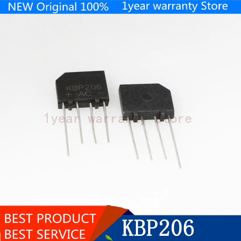 10 шт. KBP206 KBP206G KBP208 KBP210 2A 600V Мощность диодный мост выпрямителя | Электроника