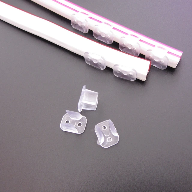 100 stücke Clip LED Befestigung ABS Montage Clips Für 6x12mm 8x16mm 5V 12V  24V Wasserdichte LED