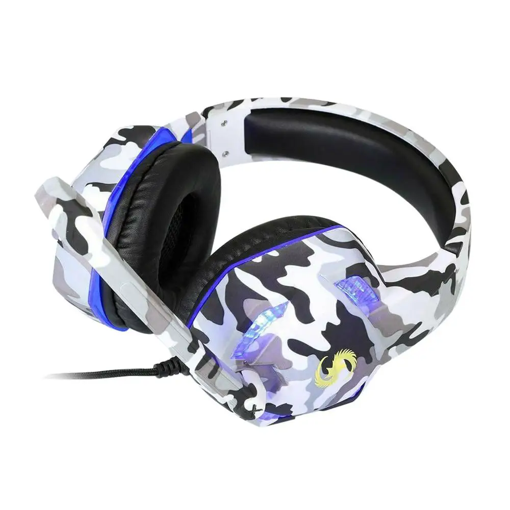 3 5mm Wired Headphone Computer Game Console Gaming Headset Head stylish Mount Earphone with Microphone
