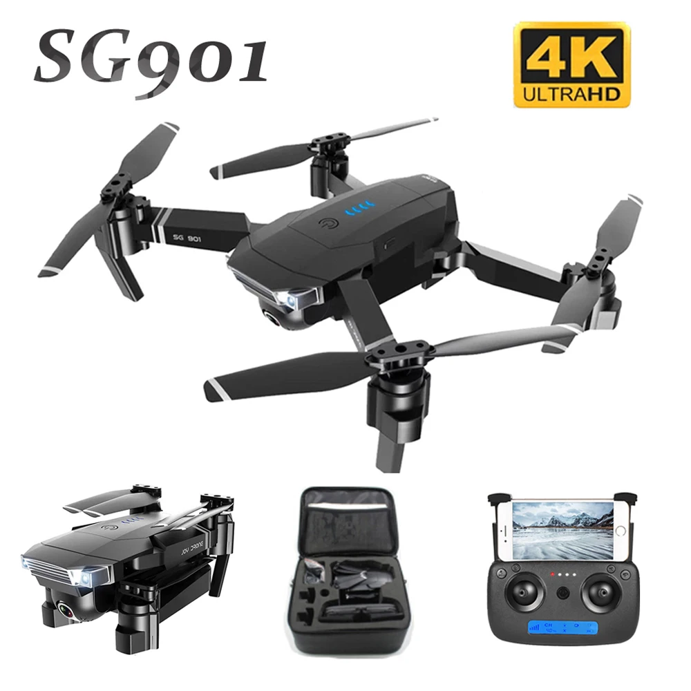 SG901 мини Радиоуправляемый Дрон с двойной камерой 4K HD Профессиональный оптическим