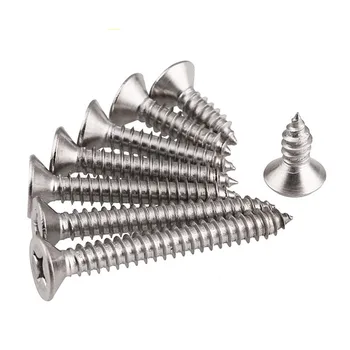 

250-500G Carbon steel self tapping screw kit box M3 M4 M5 Cross Phillips Flat Countersunk Head wood screw set Fastener hardware