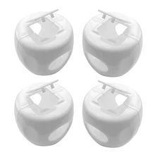 ABUI-дверная ручка Защитная крышка для детей(4 шт. в упаковке) детская Защитная дверная ручка Крышка Запираемая конструкция защищает ребенка от открывания двери