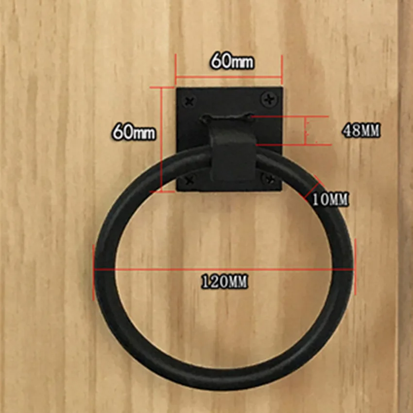 simples retro drop ring macaneta da porta 05