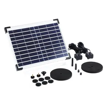 

Solar Water Pump Fountain Intelligent Solar Powered Fountain Double Pump For Pool Garden Pond Watering Round Fountain Pump