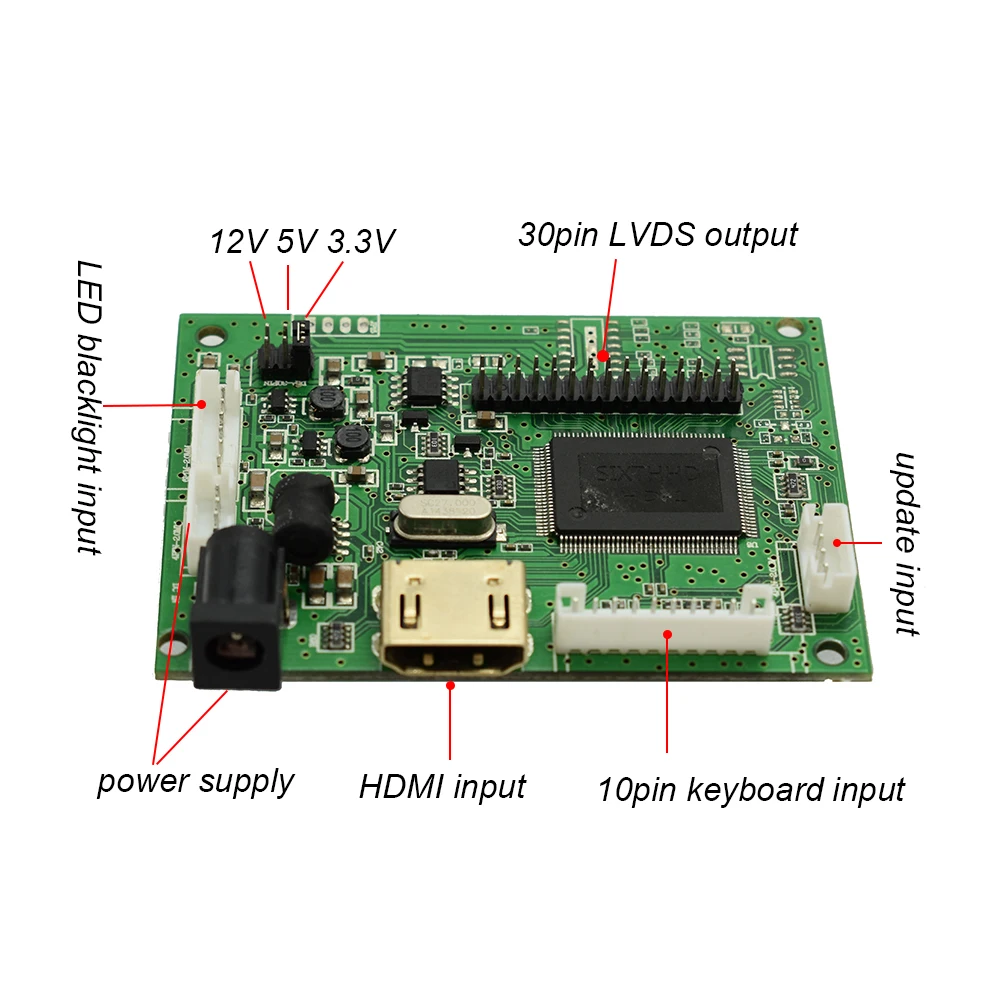 Lusya HDMI LVDS плата контроллера с 40 контактами Lvds кабель комплект для Raspberry PI 3 LP156WH2 TLA1 TLE1 1366x768 1ch 6 бит TFT ЖК-дисплей T0528