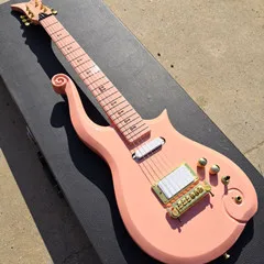 flesh symbol guitar Prince Cloud гитара электрогитара символ спермы вставки ручной работы гитара 10 цветов для выбора - Цвет: flesh symbol guitar