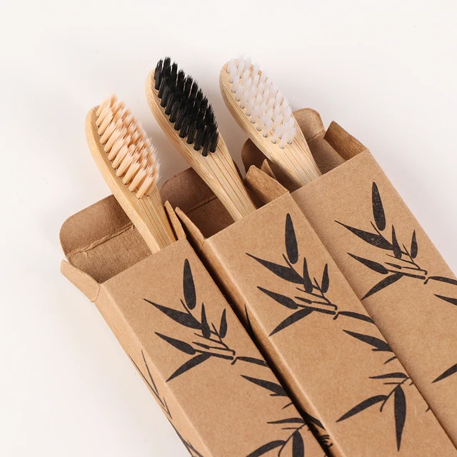1PC Soft Fibre Wooden Toothbrush Solid Bamboo Handle Eco-Friendly Teeth Brushes Dental Cleaning Adult Oral Care Healthy Products 2